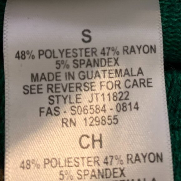 Disney Parks Women's Christmas Goofy Top Size S Green Holiday Lightweight Knit - Picture 6 of 6